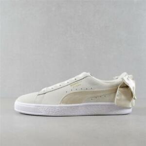 Womens Puma Suede Bow Varsity Marshmallow Trainers (PFP3) RRP £74.99