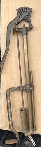 Antique MYERS Bilge Pump, Pat. Jan 16, 1912 ~ Not Tested Cover
