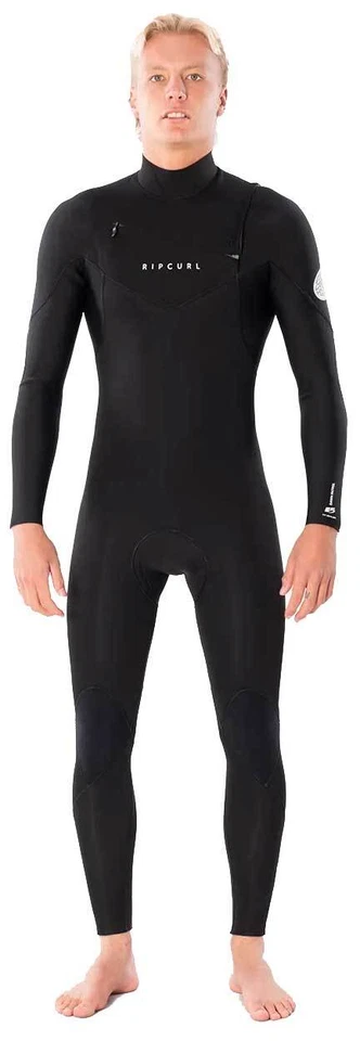 Rip Curl Men's Dawn Patrol 3/2mm Chest Zip Full Wetsuit - Black - New - Image 1 of 1