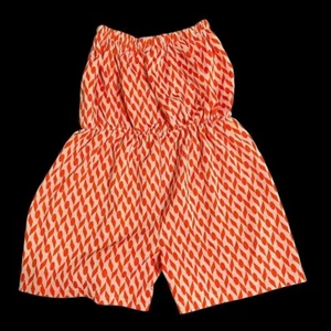 Vintage 60s 70s homemade tube top strapless playsuit romper L/XL - Picture 1 of 4