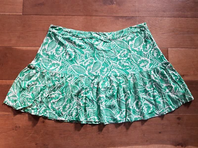 Fat Face Remy Skirt UK24 Green White Tropical Leaf BNWT - Image 1 of 4