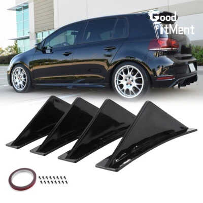 Heckstoßstange Diffusor Haifischflosse Spoiler Gebogene für VW Golf MK6 MK7 GTI - Bild 1 von 4