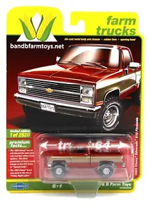 2022 AUTO WORLD 1:64 *B&B EX* Red & Gold 1973 Chevy Silverado K10 Fleetside NIP - Picture 1 of 3