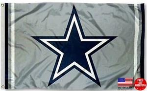 Cowboys Star FLAG 3X5 Man Cave Flags Dallas Banner 3 x 5 New - Picture 1 of 8