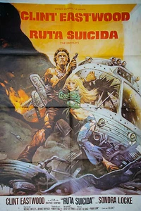 RUTA SUICIDA: CLIND EASTWOOD  --  Poster Cartel de Cine - Imagen 1 de 1
