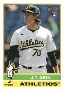 2025 Topps Heritage #290 J.T. Ginn Athletics Rookie - Picture 1 of 2