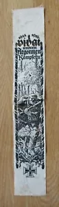 Altes VIVAT - Band unseren Argonnen Kämpfern 1914 - 1916 / Eisernes Kreuz Motiv - Bild 1 von 4