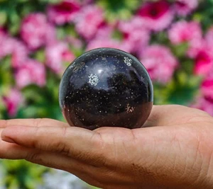 60MM Coppernite Healing Spirit Power Energy Chakra Aura Reiki Stone Sphere Ball - Picture 1 of 10
