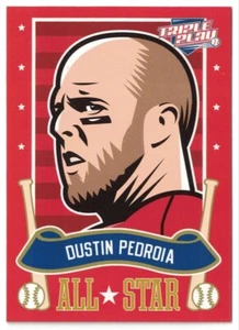 2013 Panini Triple Play - All-Stars #13 Dustin Pedroia - Picture 1 of 2