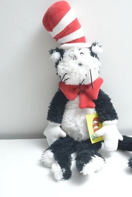 Manhattan Kids White Dr. Seuss Cat in The Hat Plush Soft Stuffed Toys 13.5"H - Image 1 of 4