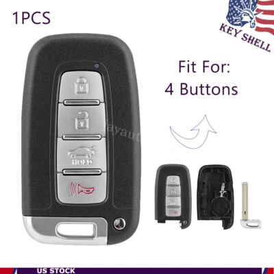 Para 2011 2012 2013 2014 2015 Hyundai Sonata substituição chaveiro estojo capa - Imagem 1 de 4