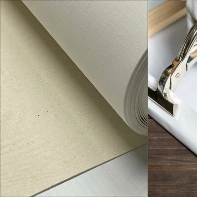 4UMEDIA&DISPLAYS Long Canvas Roll Poly-Cotton 12oz Un-Primed Artist Painting 17"36"44"60"width