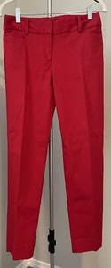 Talbots Pants Women's 2 Red Hampshire Ankle Chino - Picture 1 of 14
