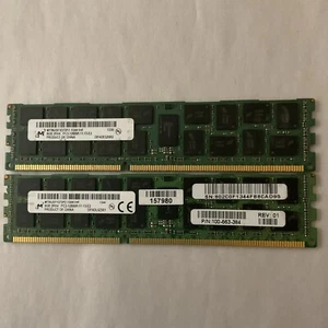 2 X MICRON 8GB PC3-12800R RDIMM MT36JSF1G72PZ-1G6K1HF REG ECC Server Memory RAM - Picture 1 of 3