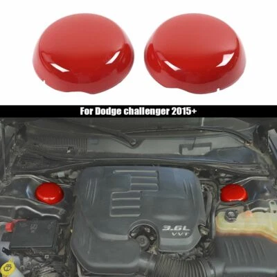 For 2009+ Dodge Challenger Charger Red Engine Compartment Suspension Cover Trim Foto 1 de 4
