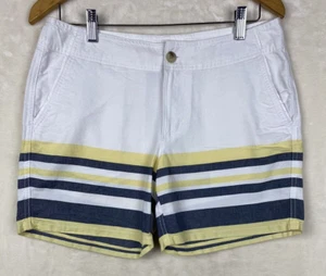 Pantalones cortos para mujer Columbia PFG 8X 6" bolsillos a rayas 100 % algodón ropa activa exterior - Imagen 1 de 12