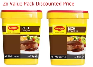 2 x Maggi Classic Rich Gravy Mix, 2kg Makes 20 Litres, 400 Serves FREE SHIPPING - Picture 1 of 4