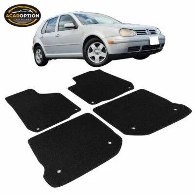 Fits 99-05 Volkswagen Gli Mk4 Golf Mk4 Jetta Mk4 2 4Dr Floor Mats Front Rear 4PC Foto 1 de 4