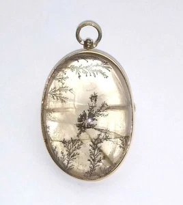 ¡! Precioso broche/colgante ovalado de ágata de oro amarillo de 14 quilates vintage - 8,6 gramos - Imagen 1 de 11