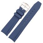 20mm Curved End Rubber Watch Strap For Rolex Submariner Watchband Soft Silicone
