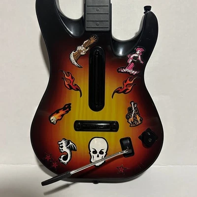 Wireless Guitar Hero Controller For PS2 By RedOctane Sunburst W/O strap - Image 1 of 4