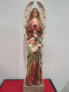 Sunnydaze Resin Religious Christmas Holiday "Guardian Angel and Holy Family"🌠🌟 - Picture 1 of 14