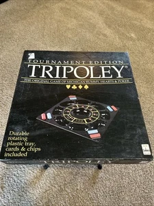 VINTAGE Tripoley Tournament Edition Nice Cadaco 1989 Rotating Board - Imagen 1 de 6