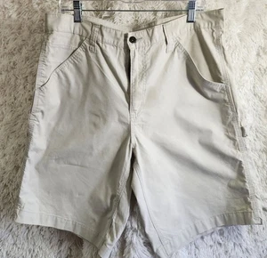 Pantalones cortos cargo Faded Glory beige para hombre talla 36 100 % algodón - Imagen 1 de 7