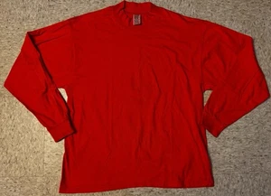 Vintage Gap Herren Hemd XL Orange Einzelnaht Langarm Mock Neck 90er USA - Bild 1 von 9