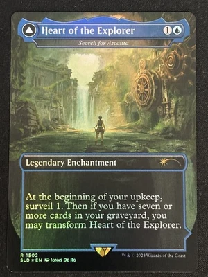 1x MTG Heart of the Explorer - Search for Azcanta (Foil) - (SLD) #1502 - Magic - Image 1 of 2