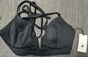 Shade & Shore Bikin Top Black 36B NWT - Picture 1 of 6