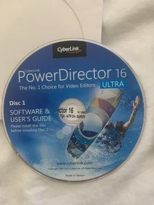 Power Director 16 Video Editing Software -2 Discs +Product Key -NO Subscription! - Bild 1 von 4