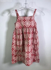 REYN SPOONER Red Zipper Hawaiian Aloha Tropical Dress Kids - Size 6 - Picture 1 of 3