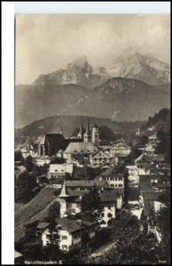 Berchtesgaden ~1920/30 AK Alpen Blick Watzmann Berg - Picture 1 of 1