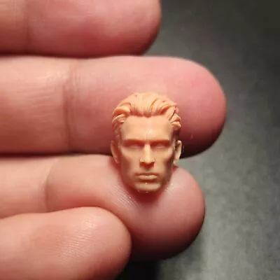 1:18 Captain  Chris Evans Head Sculpt For 3.75" Male Action Figure Body - Image 1 of 4