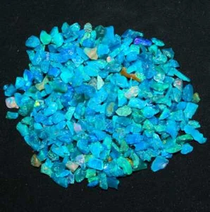 100 ct lot natural Ethiopian polished paraiba opal rough,Raw paraiba Opalcrystal - Picture 1 of 12