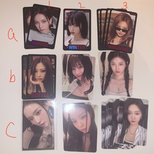 aespa spicy merch md trading pop-up official photocard black ver B ID card selfi