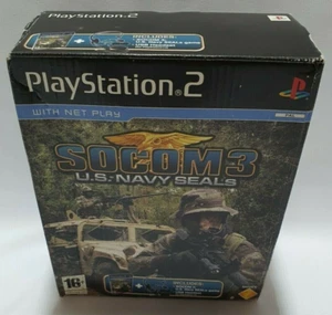 SOCOM 3 U.S. NAVY SEALS BUNDLE with Headsets Sony Playstation 2 NEW - Picture 1 of 5