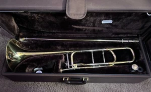 Bach Stradivarius 42BO Tenor Trombone With F Attachment, Yellow Brass Bell - Picture 1 of 8