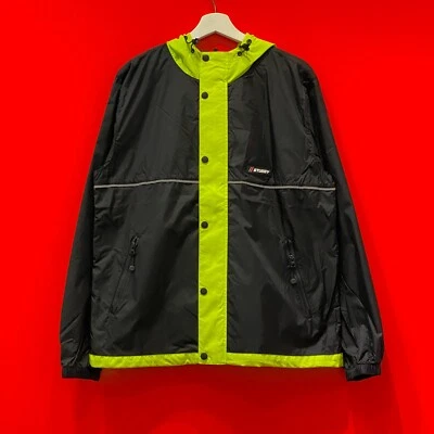 STUSSY HONEYCOMB HOODED JACKET BLACK - Image 1 of 2