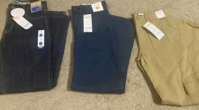 GYMBOREE Niños Nuevo con Etiquetas Lote de 3 Camisas Manga Larga y 3 Pantalones Largos Talla 8 Foto 1 de 4