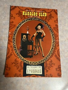 Vintage 1962 Harolds Club Reno Nevada Calendar - Picture 1 of 8