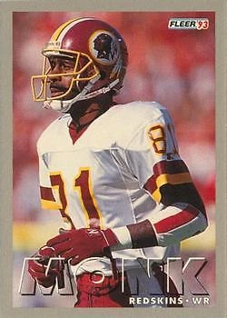 1993 Fleer #102 Art Monk NM - Image 1 of 2