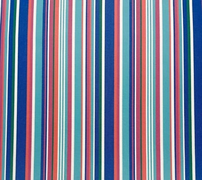 SUNBRELLA SHERBORNE ISLAND STRIPE SPA PINK OUTDOOR FURNITURE FABRIC BY YARD 54"W - Image 1 of 4