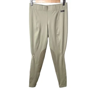 Kerrits Riding Legging Breeches Pants Tan Faux Suede Equestrian Large - Picture 1 of 10