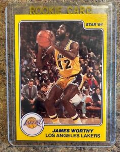 1983-84 Star All-Rookie Team James Worthy #10 Rookie Card RC HOF LA Lakers Nice