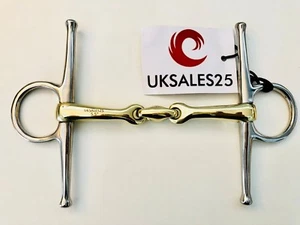 Full Cheek Curved Snaffle Bit Copper GS & SS (UKSALES25®) *SAME DAY DISPATCH* - Picture 1 of 10