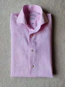 Men's shirt - Isaac Mizrahi- Size 15 32/33 Slim Fit - linen/cotton - Picture 1 of 5