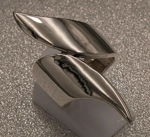 massiv Sterling Silber 925 breiter und ca. 44 mm langer Designerring 11 g schwer - Bild 1 von 12