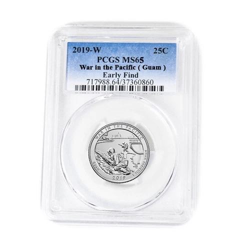 2019 W Quarter War in the Pacific West Point PCGS 65 Early Find Cover